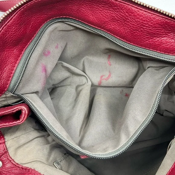 Vintage Roots Leather Convertible Crossbody Satchel Bag - Picture 9 of 11